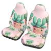 LPLSNWS Lovely Succulent Plants Patterned, Durable Car Seat Covers, 2-Pack Suitable for Passenger Cars, Trucks, Commercial Vehicles, and Marine Seats view 1