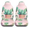 LPLSNWS Lovely Succulent Plants Patterned, Durable Car Seat Covers, 2-Pack Suitable for Passenger Cars, Trucks, Commercial Vehicles, and Marine Seats view 2