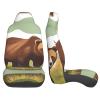 LPLSNWS Brown Bear Walking Patterned, Durable Car Seat Covers, 2-Pack Suitable for Passenger Cars, Trucks, Commercial Vehicles, and Marine Seats view 4