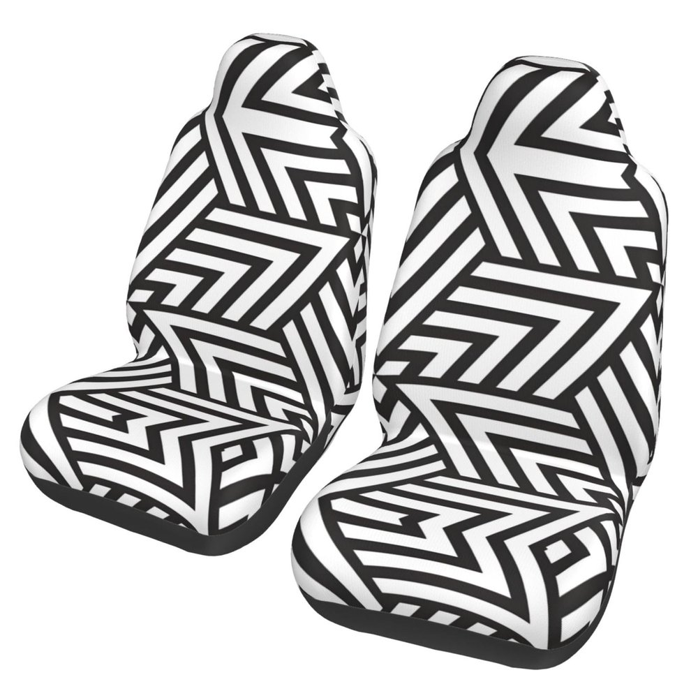 LPLSNWS Printidea Patterned, Durable Car Seat Covers, 2-Pack Suitable for Passenger Cars, Trucks, Commercial Vehicles, and Marine Seats