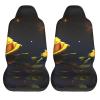 LPLSNWS Yellow Roses Starry Night Patterned, Durable Car Seat Covers, 2-Pack Suitable for Passenger Cars, Trucks, Commercial Vehicles, and Marine Seats view 2