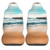 LPLSNWS Beach Scenery Patterned, Durable Car Seat Covers, 2-Pack Suitable for Passenger Cars, Trucks, Commercial Vehicles, and Marine Seats view 2