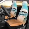 LPLSNWS Beach Scenery Patterned, Durable Car Seat Covers, 2-Pack Suitable for Passenger Cars, Trucks, Commercial Vehicles, and Marine Seats view 3
