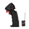HOTRC DS-4A One-Hand RC Controller System with E-6A 6CH Receiver, 2.4GHz FHSS Transmitter with Cruise Control, Up to 400m Range for RC Crawler, Trail Truck, Drift Car, Boat and Robot view 1