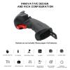 HOTRC DS-4A One-Hand RC Controller System with E-6A 6CH Receiver, 2.4GHz FHSS Transmitter with Cruise Control, Up to 400m Range for RC Crawler, Trail Truck, Drift Car, Boat and Robot view 2