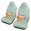 LPLSNWS Kitten Butterfly Patterned, Durable Car Seat Covers, 2-Pack Suitable for Passenger Cars, Trucks, Commercial Vehicles, and Marine Seats view 1