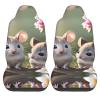 LPLSNWS Mouse in Love Patterned, Durable Car Seat Covers, 2-Pack Suitable for Passenger Cars, Trucks, Commercial Vehicles, and Marine Seats view 2