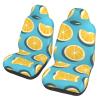 LPLSNWS Lemon Wedges Patterned, Durable Car Seat Covers, 2-Pack Suitable for Passenger Cars, Trucks, Commercial Vehicles, and Marine Seats view 1