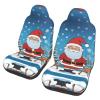 LPLSNWS Cute Christmas Deer Patterned, Durable Car Seat Covers, 2-Pack Suitable for Passenger Cars, Trucks, Commercial Vehicles, and Marine Seats view 1