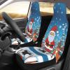 LPLSNWS Cute Christmas Deer Patterned, Durable Car Seat Covers, 2-Pack Suitable for Passenger Cars, Trucks, Commercial Vehicles, and Marine Seats view 3