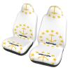 LPLSNWS Rhode Island State Flag Patterned, Durable Car Seat Covers, 2-Pack Suitable for Passenger Cars, Trucks, Commercial Vehicles, and Marine Seats view 1