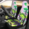 LPLSNWS Green Dinosaur Patterned, Durable Car Seat Covers, 2-Pack Suitable for Passenger Cars, Trucks, Commercial Vehicles, and Marine Seats view 3