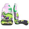 LPLSNWS Green Dinosaur Patterned, Durable Car Seat Covers, 2-Pack Suitable for Passenger Cars, Trucks, Commercial Vehicles, and Marine Seats view 4