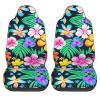 LPLSNWS Colorful Flowers Patterned, Durable Car Seat Covers, 2-Pack Suitable for Passenger Cars, Trucks, Commercial Vehicles, and Marine Seats view 2