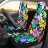 LPLSNWS Colorful Flowers Patterned, Durable Car Seat Covers, 2-Pack Suitable for Passenger Cars, Trucks, Commercial Vehicles, and Marine Seats view 3