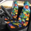 LPLSNWS Rainbow Fish Scale Patterned, Durable Car Seat Covers, 2-Pack Suitable for Passenger Cars, Trucks, Commercial Vehicles, and Marine Seats view 3