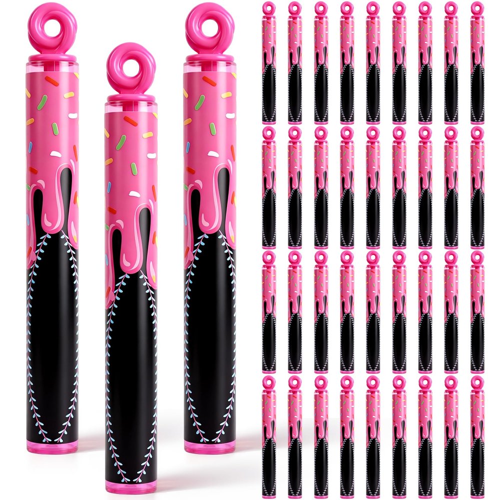 Leitee 36 Pcs Baseball Ice Cream Drip Party Favors, Mini Bubble Wands Ice Cream Drip Print Bubble Wands for Baseball Birthday Party Decoration Goodie Bags Piata Treat Bags Stuffers Team Prize