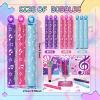 Leitee 24 Pcs Kpop Party Favors, Mini Bubble Wands Crack Print Bubble Wands for Kpop Birthday Party Decoration Goodie Bags Piata Treat Bags Stuffers Prize view 2