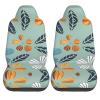 LPLSNWS Light Coloured Floral Patterned, Durable Car Seat Covers, 2-Pack Suitable for Passenger Cars, Trucks, Commercial Vehicles, and Marine Seats view 2