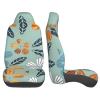 LPLSNWS Light Coloured Floral Patterned, Durable Car Seat Covers, 2-Pack Suitable for Passenger Cars, Trucks, Commercial Vehicles, and Marine Seats view 4