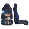 LPLSNWS Puppy Blue Rose Patterned, Durable Car Seat Covers, 2-Pack Suitable for Passenger Cars, Trucks, Commercial Vehicles, and Marine Seats view 4