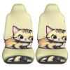 LPLSNWS Cat and Butterfly Patterned, Durable Car Seat Covers, 2-Pack Suitable for Passenger Cars, Trucks, Commercial Vehicles, and Marine Seats view 2