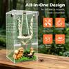 Large Jumping Spider Enclosure Kit, Magnetic Door Praying Mantis Habitat, Transparent Acrylic Arboreal Tarantula and Beetle Terrarium, Insect Cage Starter Container (Squirrel Kingdom) view 2