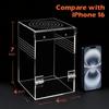 Large Jumping Spider Enclosure Kit, Magnetic Door Praying Mantis Habitat, Transparent Acrylic Arboreal Tarantula and Beetle Terrarium, Insect Cage Starter Container (Squirrel Kingdom) view 3
