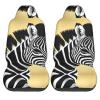 LPLSNWS Black and White Zebra Patterned, Durable Car Seat Covers, 2-Pack Suitable for Passenger Cars, Trucks, Commercial Vehicles, and Marine Seats view 2