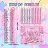 Leitee 24 Pcs Kpop Party Favors, Mini Bubble Wands Crack Print Bubble Wands for Kpop Birthday Party Decoration Goodie Bags Piata Treat Bags Stuffers Prize view 2