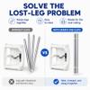 Sparix Fab High Chair Leg Clips, Set of 2 - Leg Storage Clips Compatible with IKEA Antilop High Chair - Space-Saving Chair Leg Holder for Travel, Restaurants & Home view 2