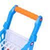 Hilitand Kids Shopping Cart Set Toddler Shopping Cart Toy with Plastic Fruits Vegetables Basket for Early Childhood Education Learning Development (Blue) view 2