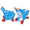 Hilitand Kids Shopping Cart Set Toddler Shopping Cart Toy with Plastic Fruits Vegetables Basket for Early Childhood Education Learning Development (Blue) view 3