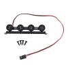 Julihai RC Car Roof Light Bar, 4 High Brightness Simulated Spotlights with Pre Wired Plug and Play for 1/12 1/14 /16/18 Scale RC Crawler Off Road Vehicles view 1