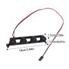 Julihai RC Car Roof Light Bar, 4 High Brightness Simulated Spotlights with Pre Wired Plug and Play for 1/12 1/14 /16/18 Scale RC Crawler Off Road Vehicles view 4