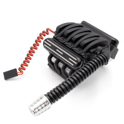 RC Modifications Spare Compatible with Axial for SCX10 II 90046 for Wraith D90 for Traxxas for TRX4 RC Car Parts Alloy V8 Engine Motor Heatsinks Cooling Fan