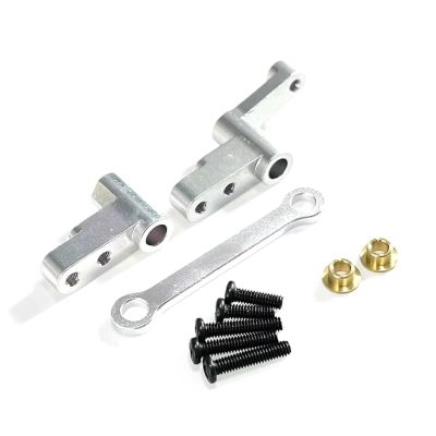 RC Car Repair Kit Compatible with Mjx for Hyper Go 14301 14302 1/14 Rc Car Modified Accessories Parts Steering Group Transmission Components(Silver)