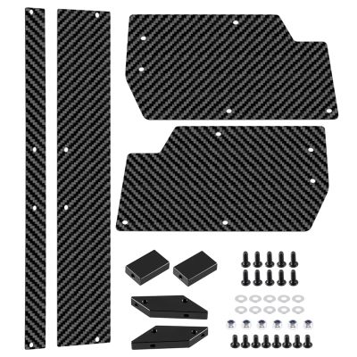 RC Modifications Spare Compatible with ARRMA for Vendetta 3S 1/8 RC Car Upgrade Parts Replacement Accessories Carbon Fiber Pattern Rear Wing