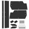 RC Modifications Spare Compatible with ARRMA for Vendetta 3S 1/8 RC Car Upgrade Parts Replacement Accessories Carbon Fiber Pattern Rear Wing view 1