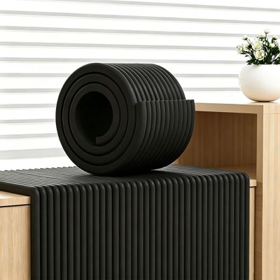 Beezdeyi Padded Wall Panels for Kids, Soft Foam Furniture Protector, Peel and Stick Headboard Upholstered Wall Panels for Bedroom/Playroom/Headboard(Black,L16.4ftW7.8in)