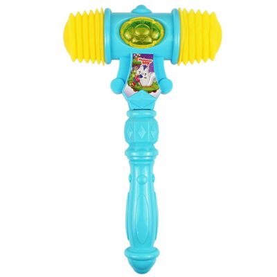 Temeemeg Squeaky Hammer Squeaky Kids Hammer Toy Sound Making Toddler with Built in Whistle Ideal for Interactive Play & Learning (Ages 3+) Blue