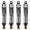 4PCS Aluminum Alloy CNC Hydraulic Shock Damper for HSP 1/10 RC Car, Replacement for 94101 94102 94103 94188 94108 with Smooth Ride and Lightweight Design (Silver) view 1