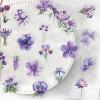 50Pcs Flora Flower Stickers for Scrapbooking,Self-Adhesive Transparent Flower Stickers Scrapbook Supplies Journaling Supplies for Card Making Letters DIY Water Bottle Cards Decoration(Purple) view 4