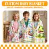 Custom Axolotl Blanket for Boys Girls,Ultra Soft Personalized Gifts Baby Blanket,Customized Throw for Toddlers Newborn Stroller Crib,50"x60" view 3