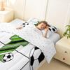 Erosebridal Soccer Bedding Toddler,Personalized Initial I Comforter Set White and Black Ball Game Bed Sets Football Court Duvet Insert 2 Pieces view 3