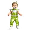 vastwit Metallic Astronaut Baby Coveralls Futuristic Alien Bodysuit Holographic Space Suit Halloween Rompers Fluorescent Green 4-5 Years view 1