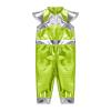 vastwit Metallic Astronaut Baby Coveralls Futuristic Alien Bodysuit Holographic Space Suit Halloween Rompers Fluorescent Green 4-5 Years view 3