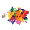 Vistreck 105pcs Plastic Pathway Brick Toy Set with Rolling Balls for Kids - Engaging E Onal Toy for Development (105PCS(678-7)) view 1