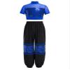 iiniim Girls Hip Hop Dance Outfit Streetwear for Stage Performance Sequins Carnival Party Clothes Set Blue 6 view 1