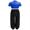 iiniim Girls Hip Hop Dance Outfit Streetwear for Stage Performance Sequins Carnival Party Clothes Set Blue 6 view 2